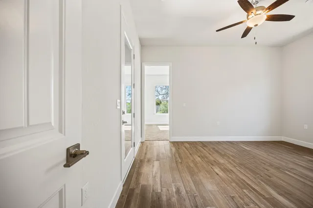 wooden floor in an empty room