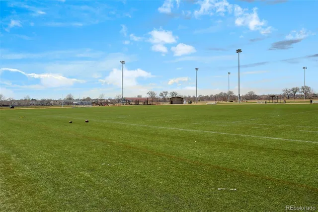 a view of a big room with a big yard