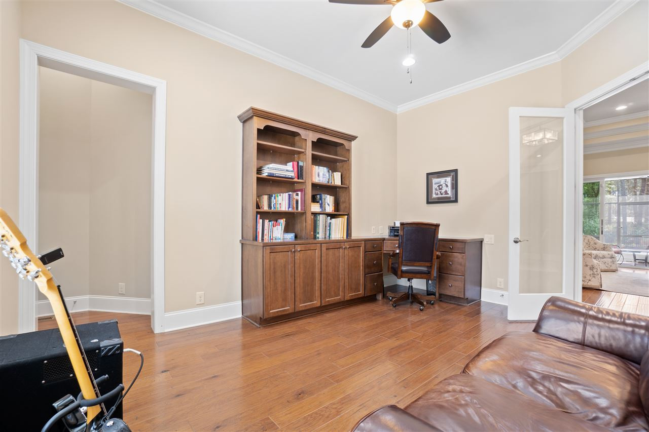 1504 Brassfield Road Raleigh, NC 27614 - Photo 12 of 30 Office or Den with French Doors & Built-Ins