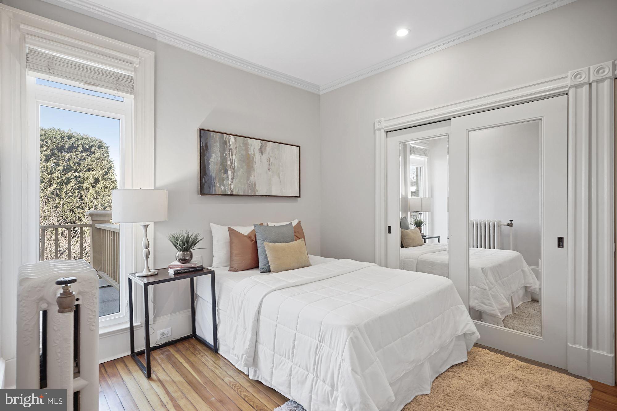 516 F Street Northeast Washington, DC 20002 - Photo 17 of 35 2nd bedroom with private balcony and large closet!