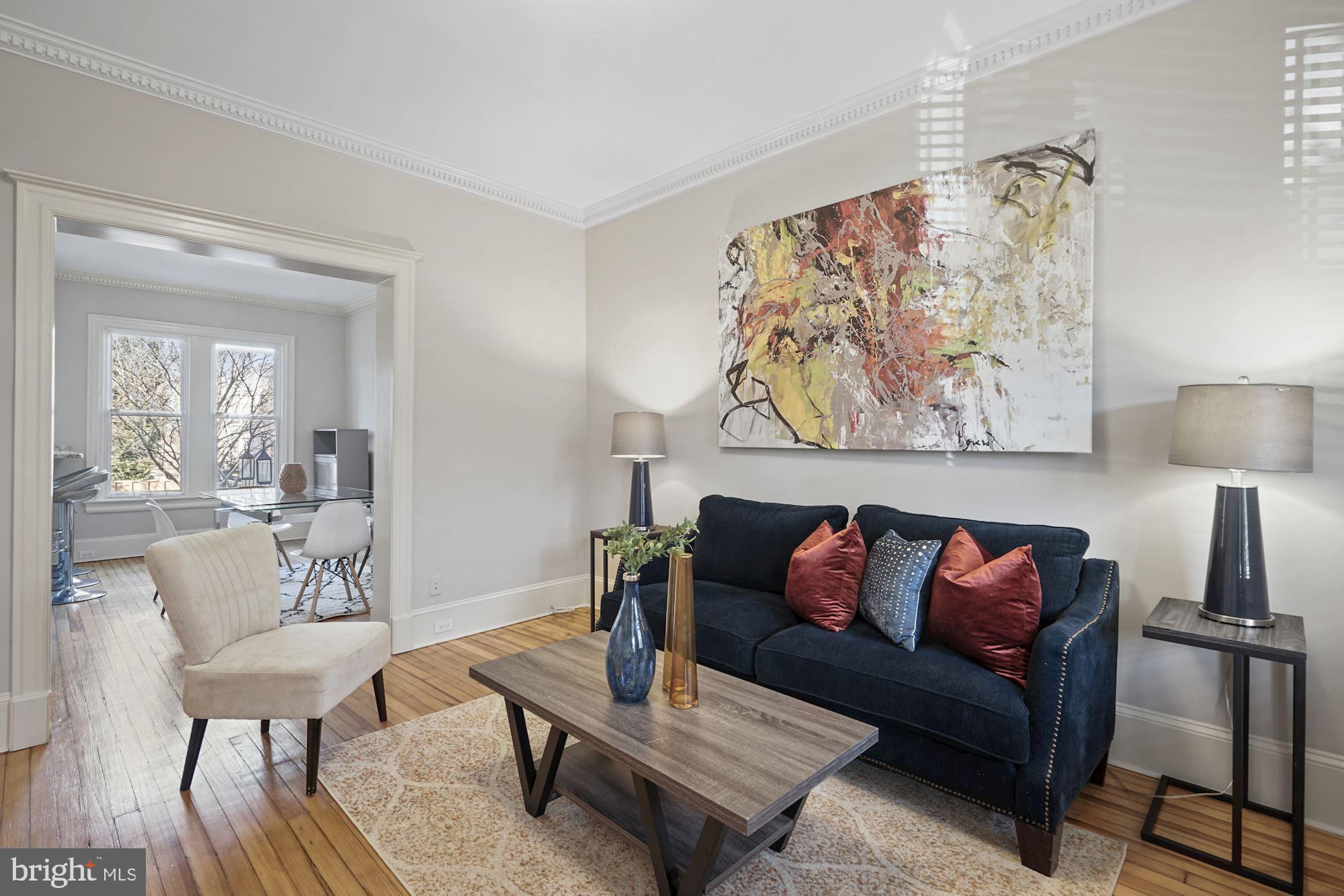 Naturally lit living room