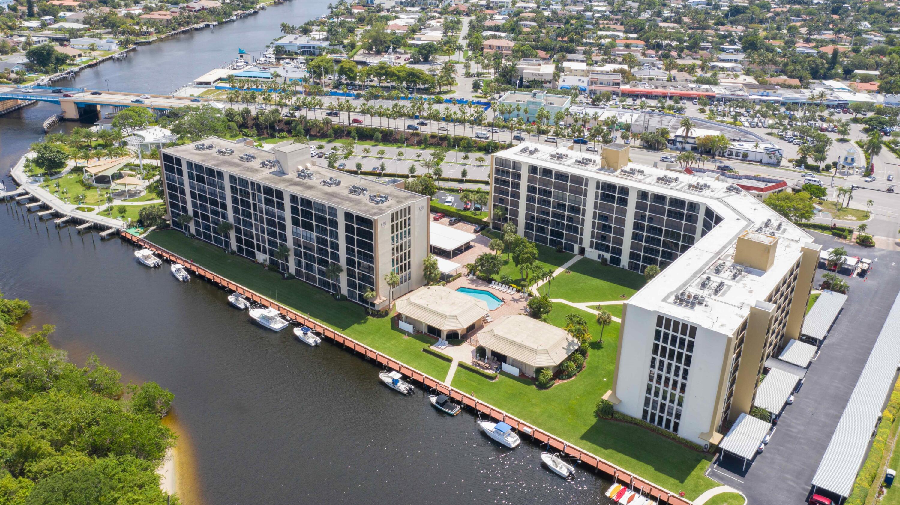 1629 Riverview Road, Unit 221 Deerfield Beach, FL 33441 - Photo 1 of 26 AERIAL VIEW