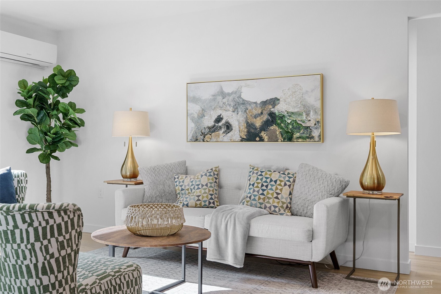3503 Meadow Avenue North Renton, WA 98056 - Photo 8 of 29 a living room with furniture and a potted plant