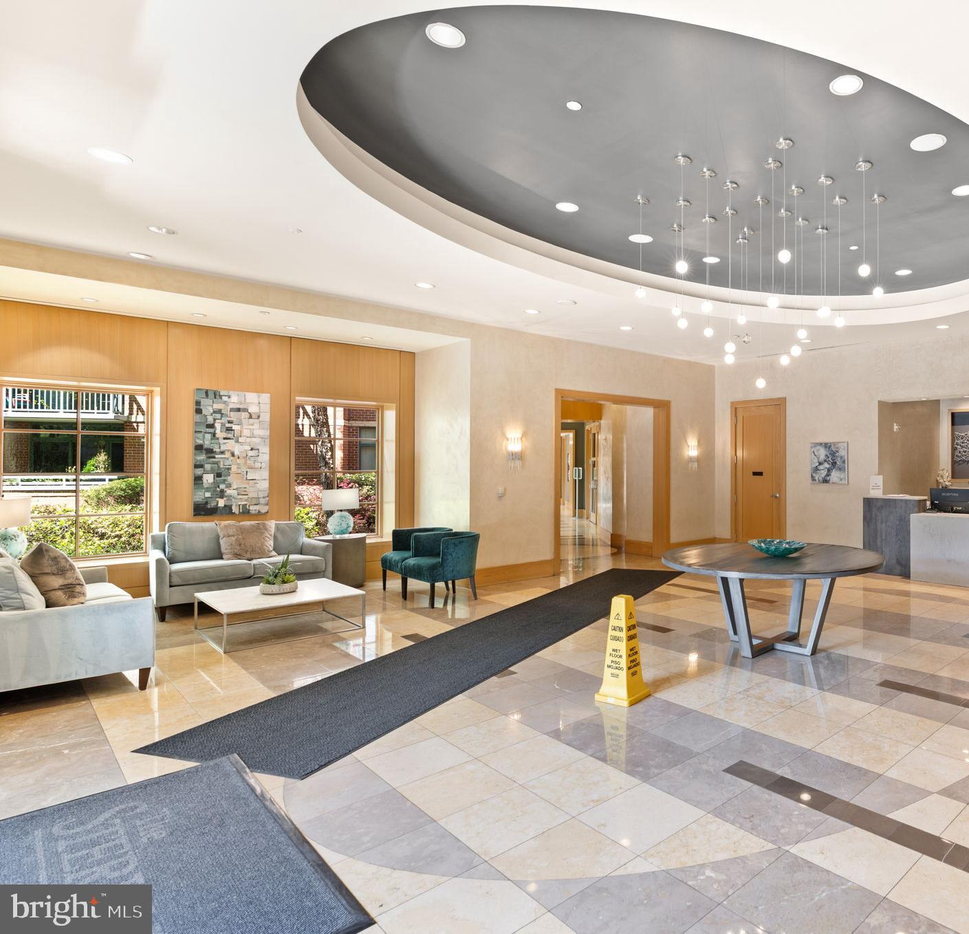 11700 Old Georgetown Road, Unit 1007 North Bethesda, MD 20852 - Photo 28 of 36 Lobby with Front Desk Reception