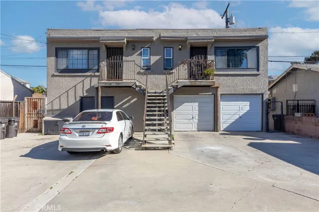 a front view of a house