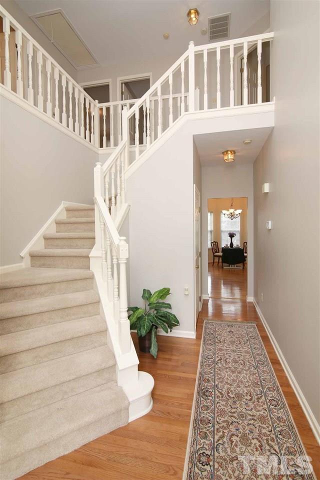 2416 Constitution Drive Raleigh, NC 27615 - Photo 2 of 25 a view of entryway and hall with wooden floor