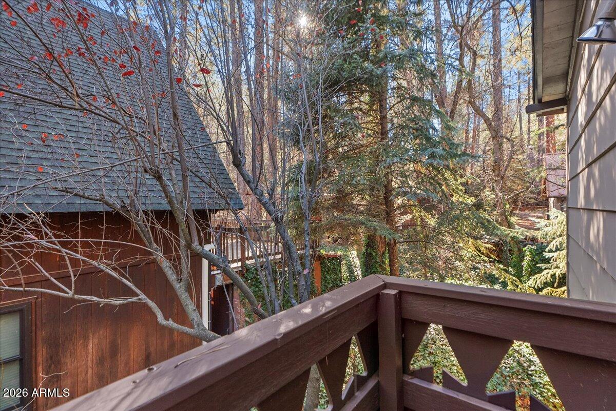 103 North Harding Drive Sedona, AZ 86336 - Photo 36 of 62 a view of balcony with wooden floor