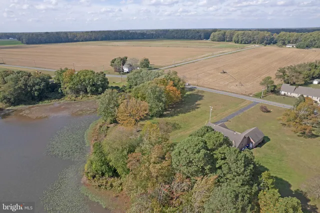 a view of a lake with a mountain in the back