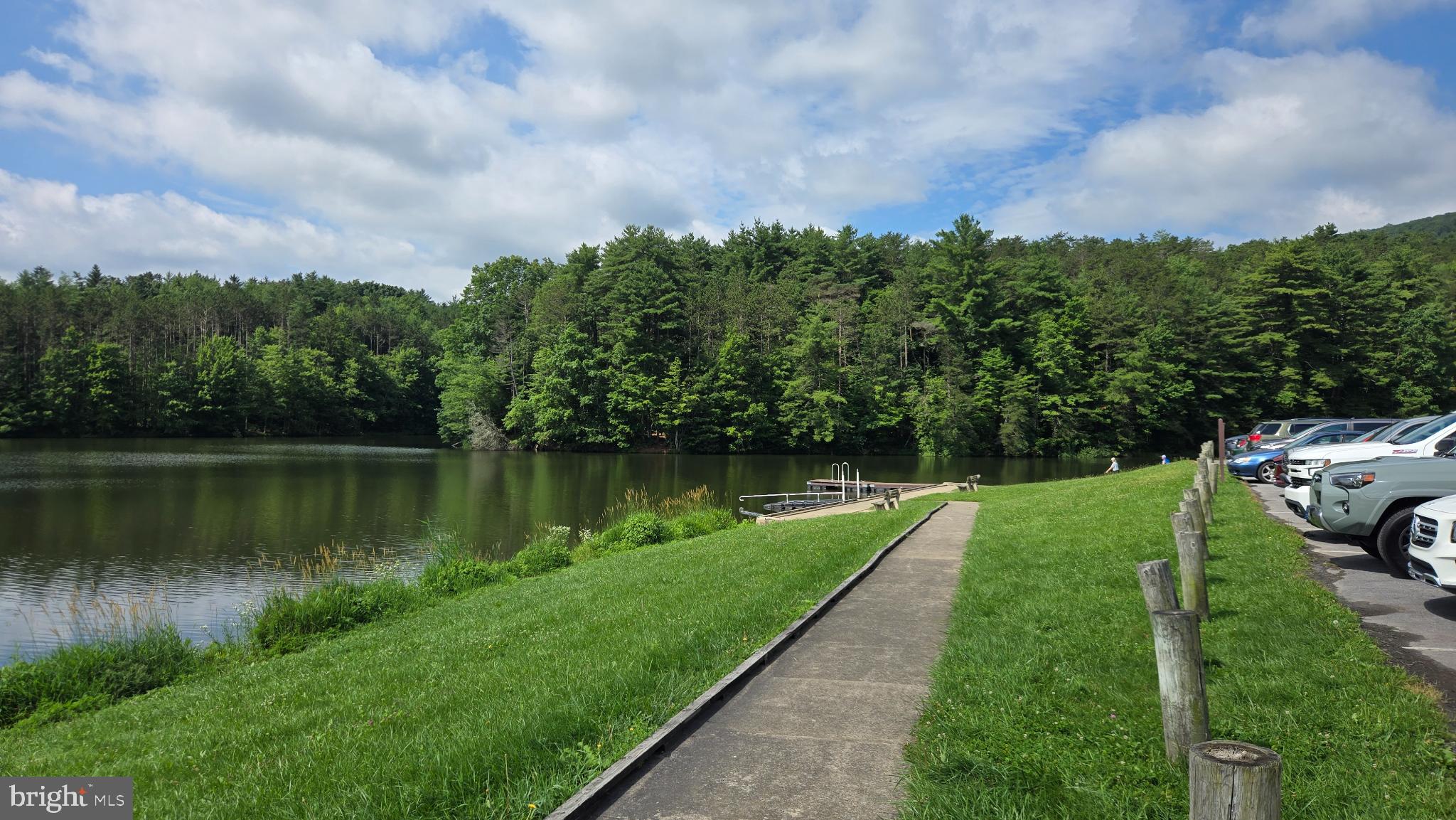 212 Thickhead Mountain Road Centre Hall, PA 16828 - Photo 9 of 28 a view of a lake with a big yard and a large tree