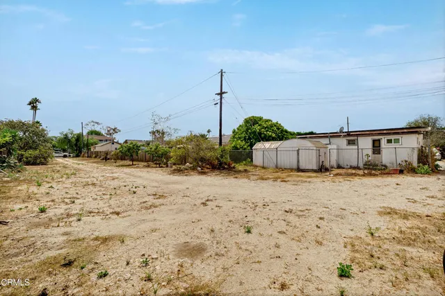 a backyard of a house