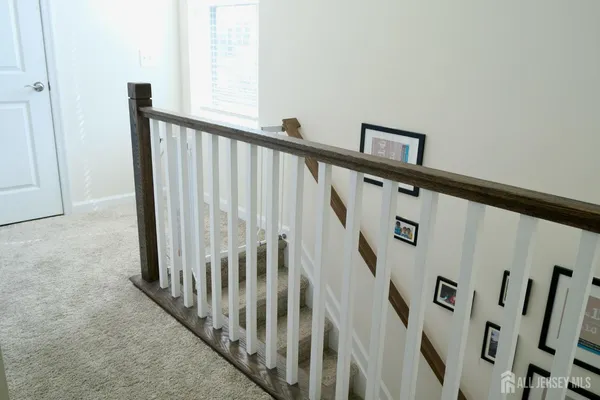 a view of an entryway with staircase