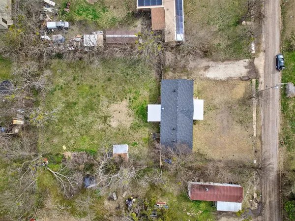aerial view of a house