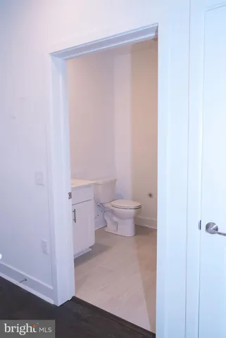 a bathroom with a toilet