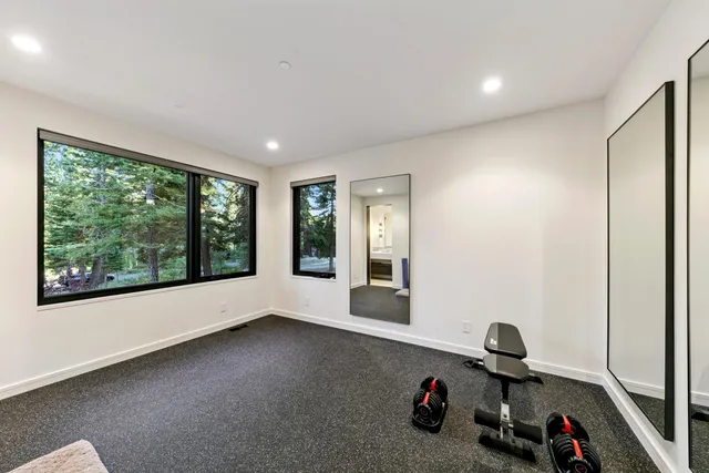 a very nice looking room with a large window