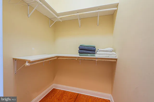 a close up view of racks on the wall