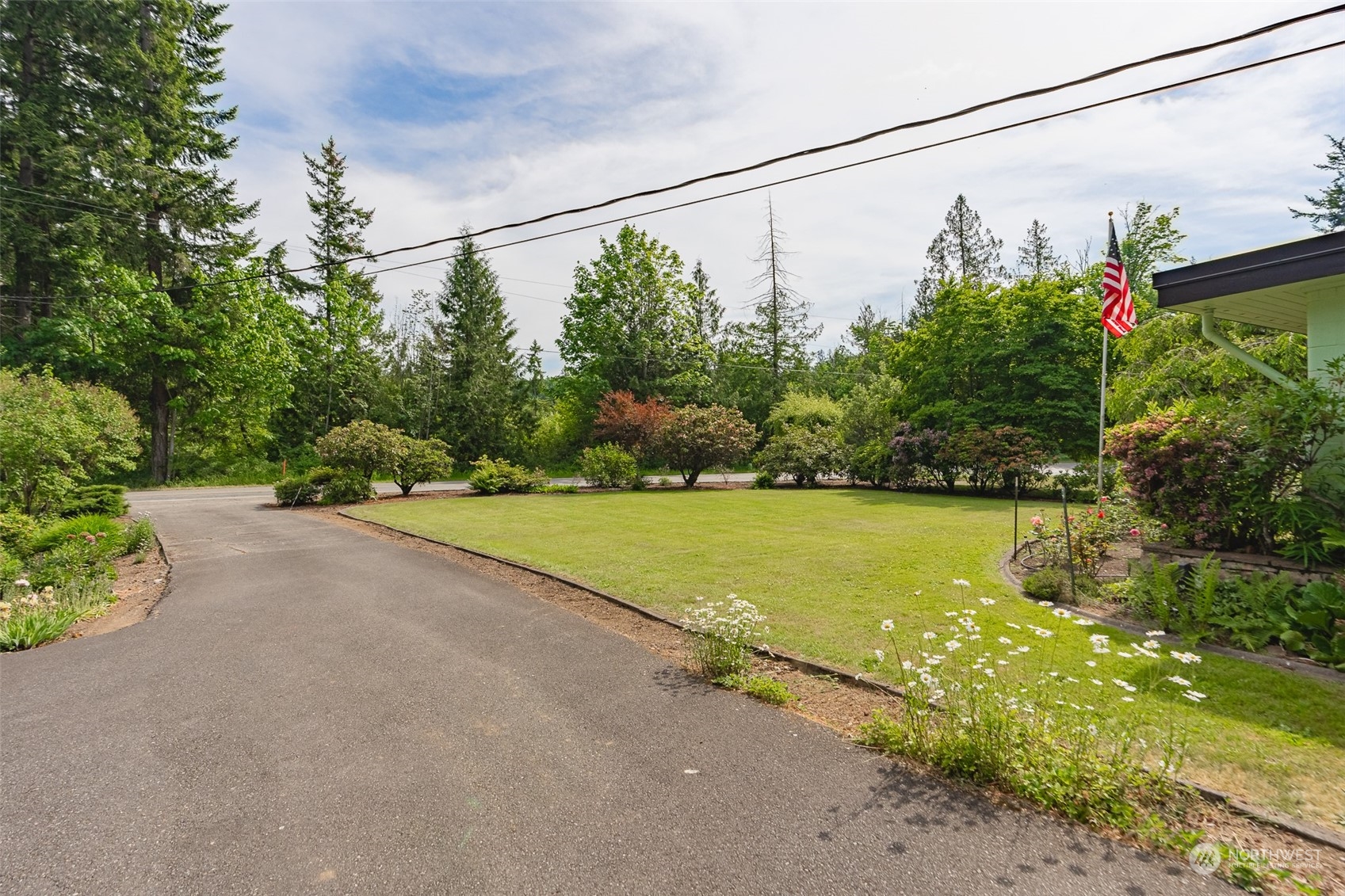 3326 Cedarville Road Bellingham, WA 98226 - Photo 23 of 40 a view of a yard with a street sign