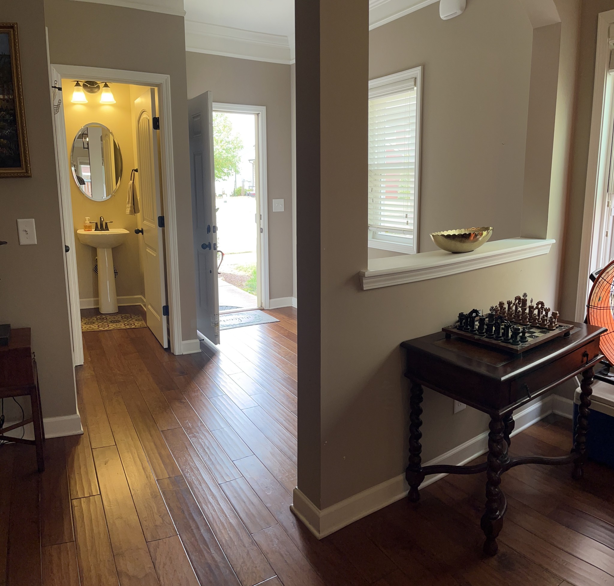2819 Sterlingshire Drive Murfreesboro, TN 37128 - Photo 18 of 35 a view of a hallway with wooden floor and a sink