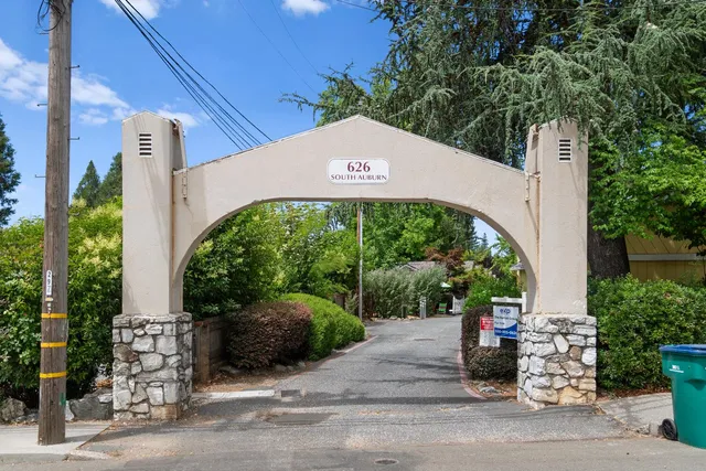 a sign on the side of a building