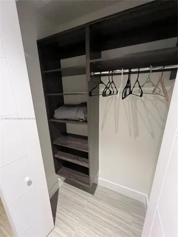 a view of walk in closet