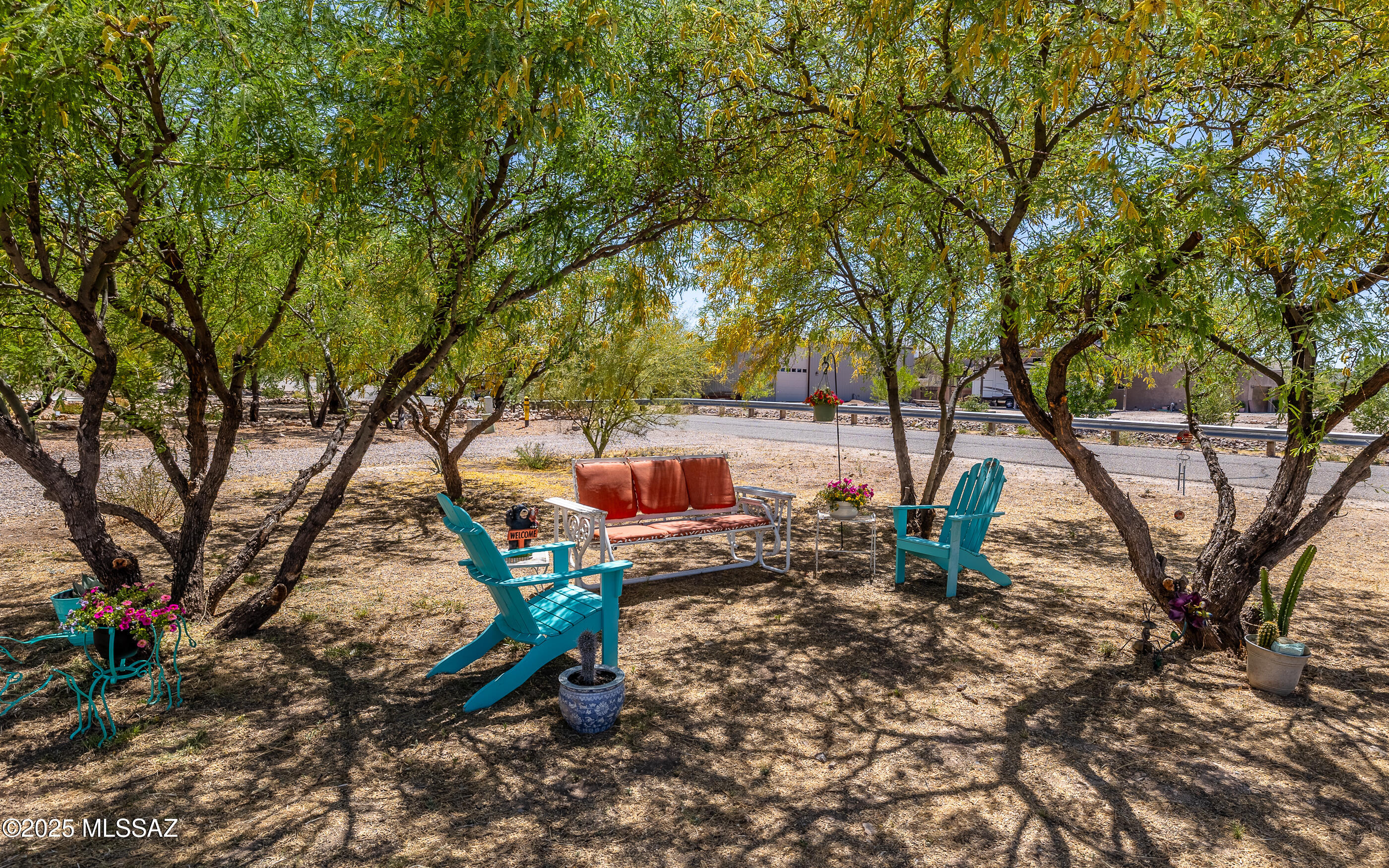 12123 Creosote Valley Road Vail, AZ 85641 - Photo 46 of 46 a view of a backyard with large trees