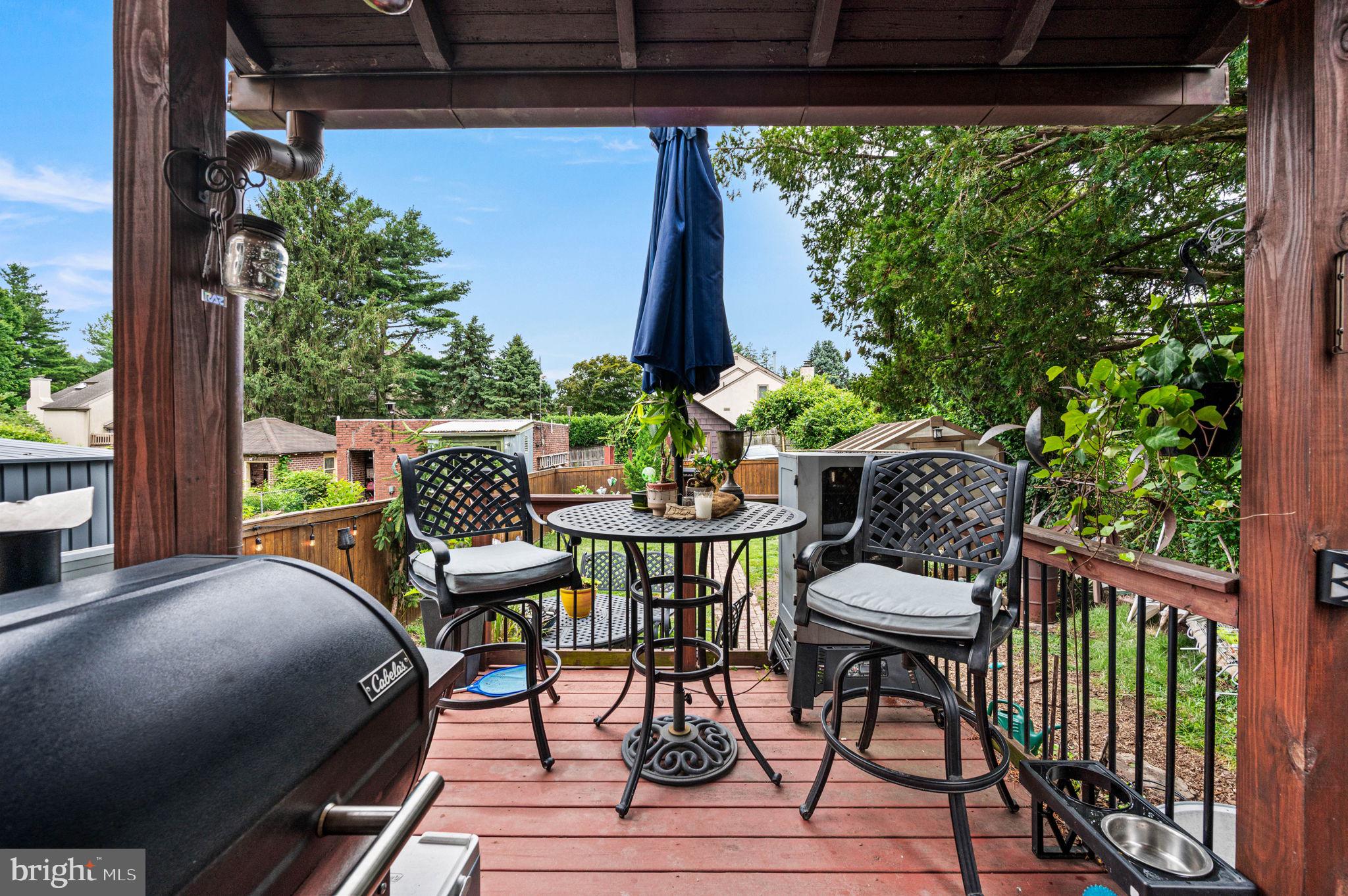 3 Township Line Road Elkins Park, PA 19027 - Photo 34 of 40 Charming deck with serene views.