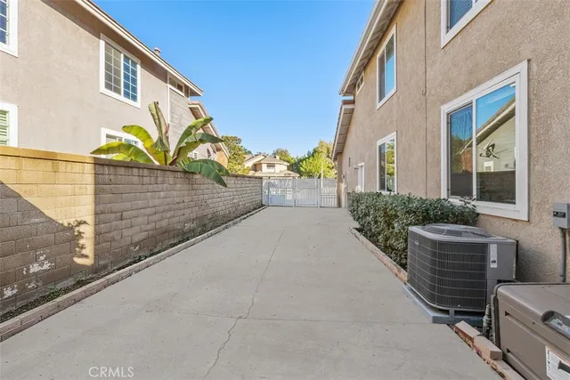 a view of terrace with potted plants