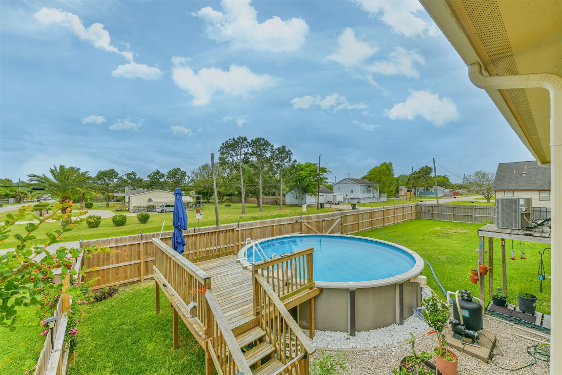 448 7th Street Dickinson, TX 77539 - Photo 23 of 32 Above ground pool for summer fun