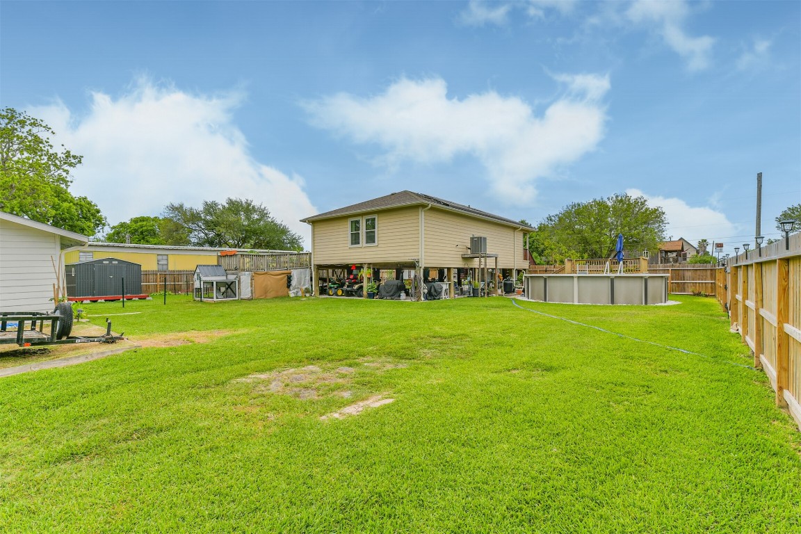 448 7th Street Dickinson, TX 77539 - Photo 24 of 32 RV Parking area and plenty of room for a garden