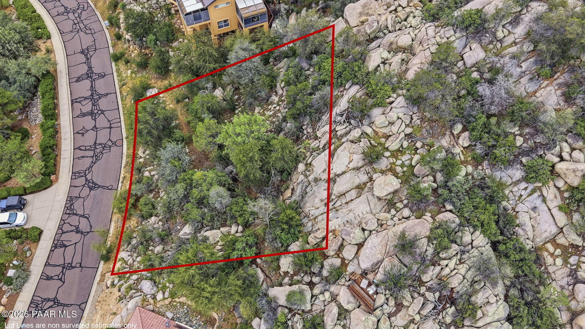 2093 Meadowbrook Road Prescott, AZ 86303 - Photo 15 of 20 15-Birds Eye Lot Lines