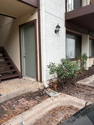 a view of a door of house