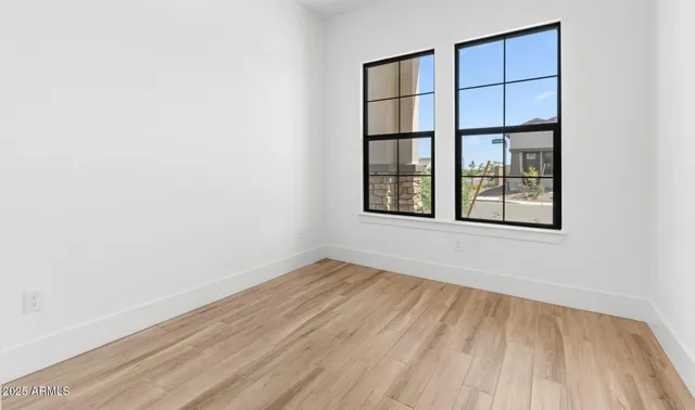 an empty room with window