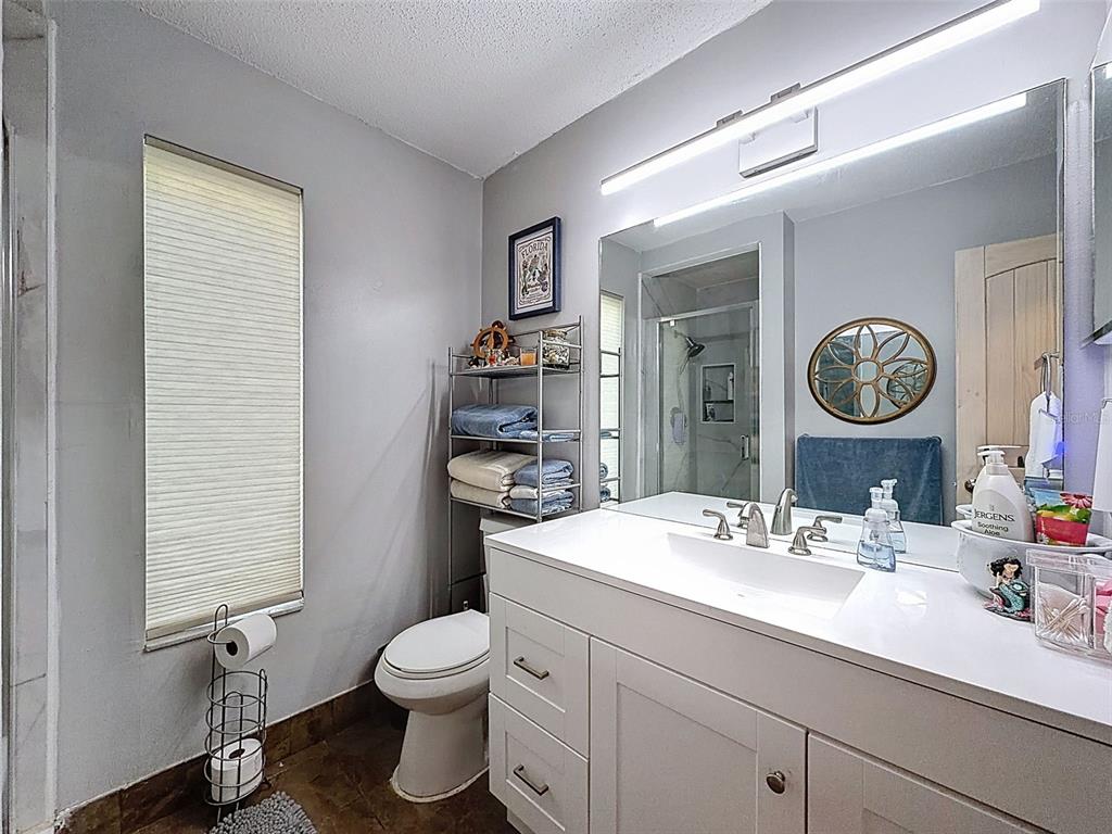 24350 Lanark Road Brooksville, FL 34601 - Photo 23 of 56 a bathroom with a toilet a sink and a mirror