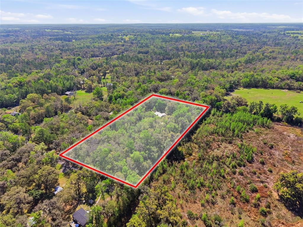 24350 Lanark Road Brooksville, FL 34601 - Photo 36 of 56 an aerial view of a yard