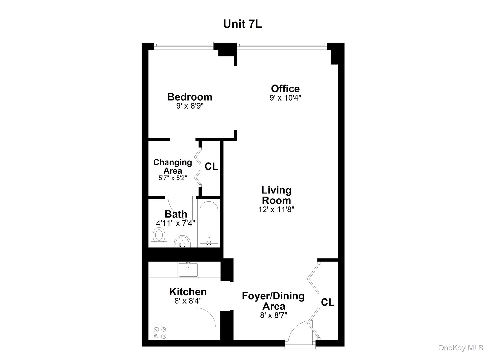 3121 Middletown Road, Unit 7L Bronx, NY 10461 - Photo 23 of 23 a picture of a bench in a white wall