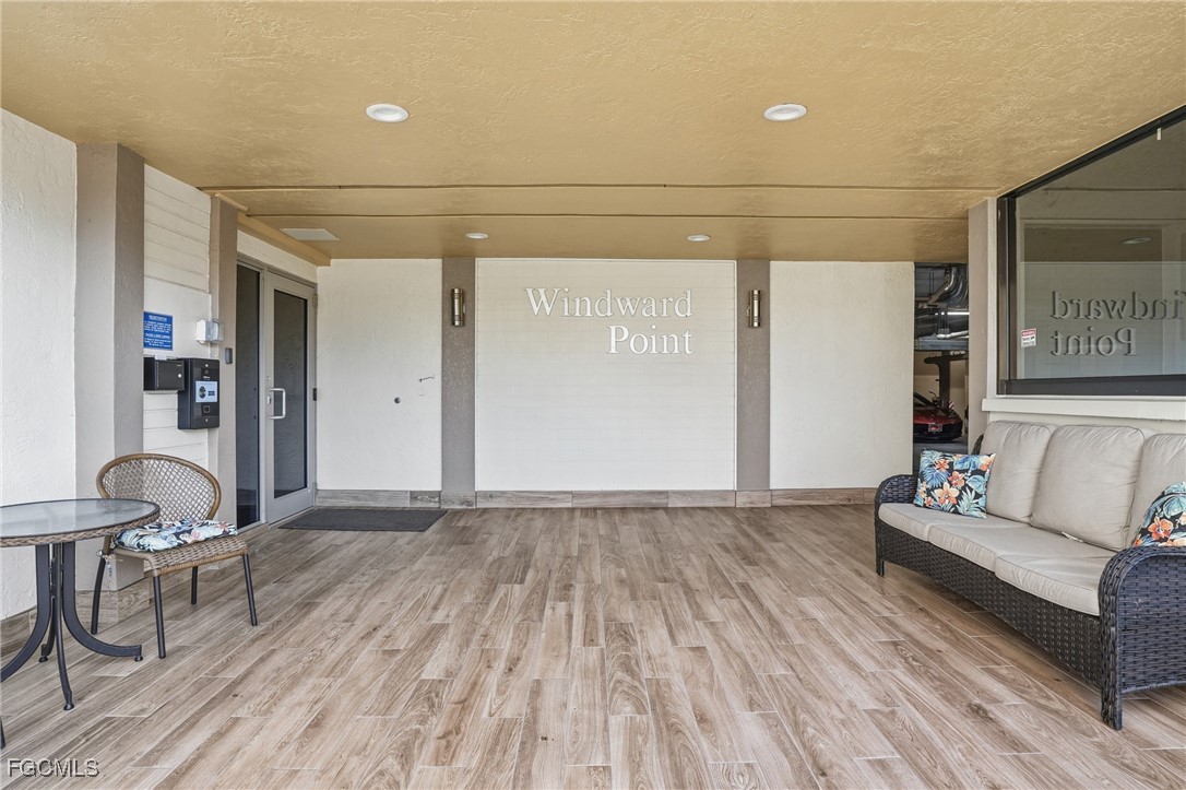 400 Lenell Road, Unit 706 Fort Myers Beach, FL 33931 - Photo 3 of 33 a view of workspace with wooden floor