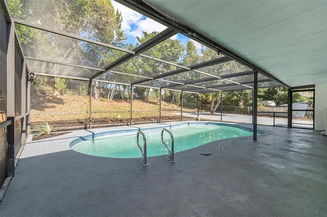 a view of outdoor space with seating area