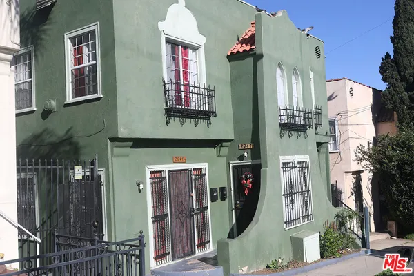 a front view of a house