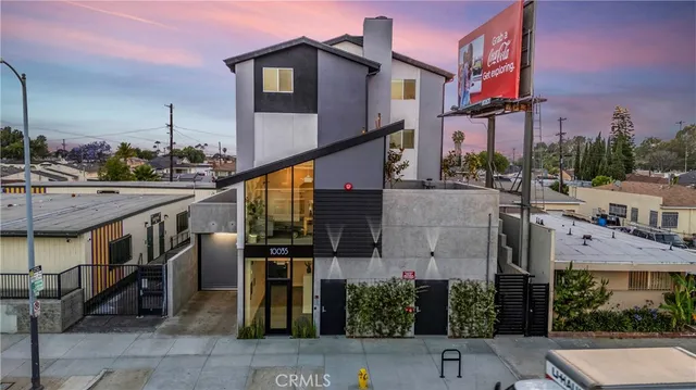 a aerial view of a house