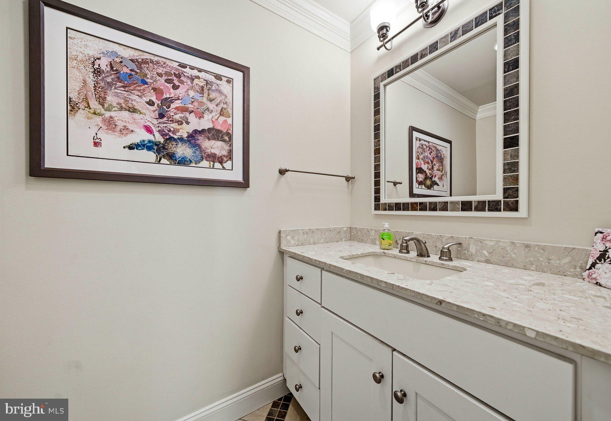 1833 Perrin Court Ambler, PA 19002 - Photo 31 of 58 Elegant bathroom with artistic flair.