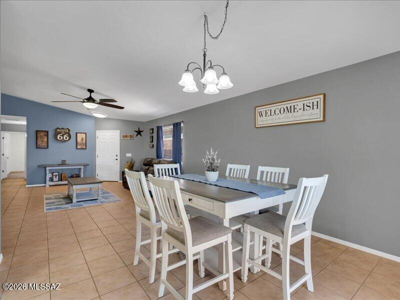 1436 North Old Ranch Road Tucson, AZ 85745 - Photo 10 of 47 Dining Area into Living Room