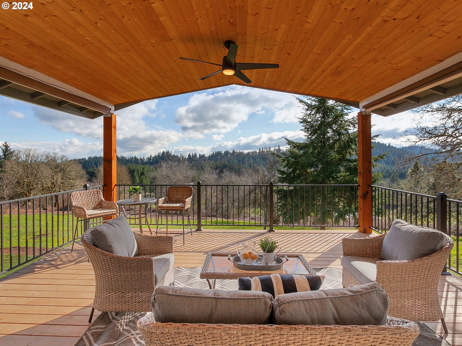 29450 Southwest Ladd Hill Road Sherwood, OR 97140 - Photo 29 of 48 a balcony with furniture