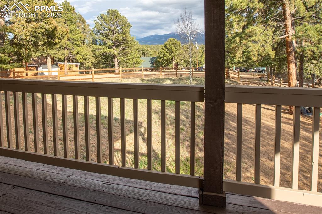 45 Barr Lake Circle Divide, CO 80814 - Photo 37 of 40 a view of a wooden balcony