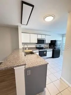 a view of a kitchen sink