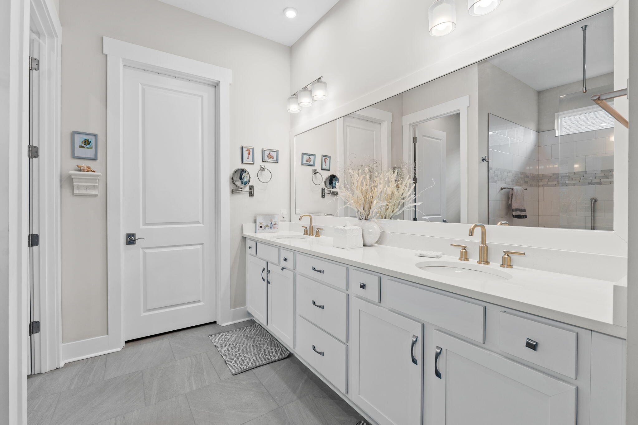 121 West Lafayette Rd Inlet Beach Inlet Beach, FL 32461 - Photo 20 of 41 a spacious bathroom with double sink and a mirror