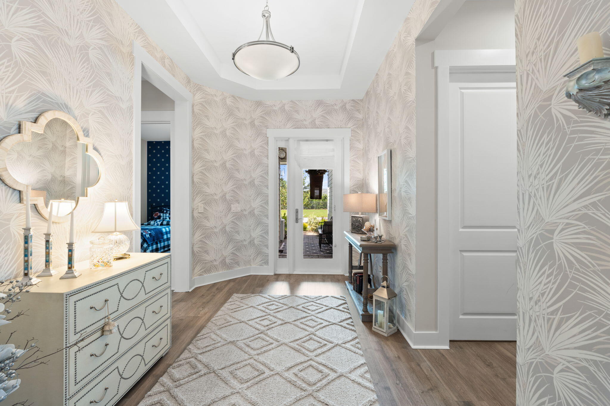 121 West Lafayette Rd Inlet Beach Inlet Beach, FL 32461 - Photo 5 of 41 a bathroom with a sink a mirror and a shower