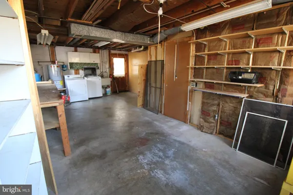 a view of storage and utility room