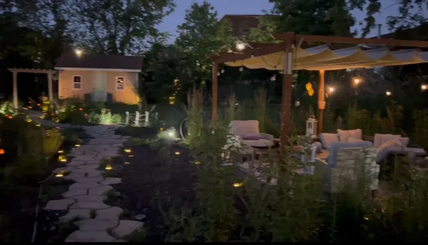 a view of a patio