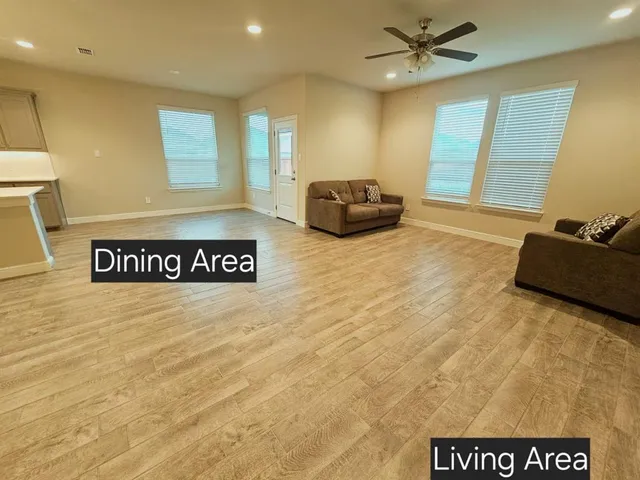 a view of a hall with a window