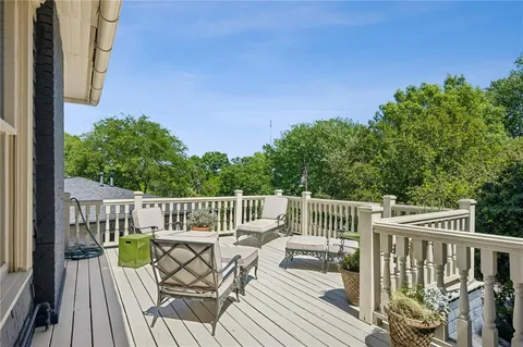 a view of a deck