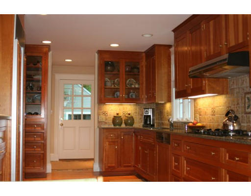 5 Chiltern Road Weston, MA 02493 - Photo 3 of 22 a kitchen view with wooden cabinets